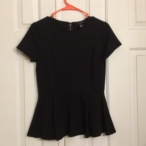 Classy Black Peplum